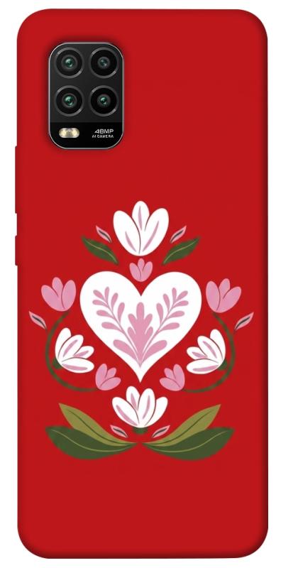 Чохол itsPrint Квітуче серце для Xiaomi Mi 10 Lite, love ukraine, купити оптом з доставкою