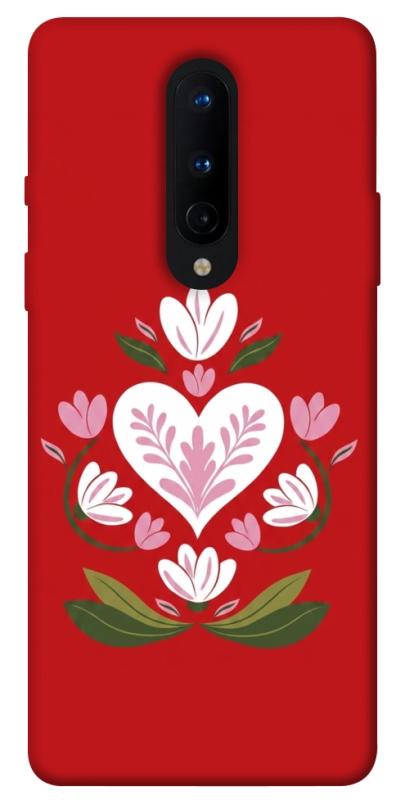 Чохол itsPrint Квітуче серце для OnePlus 8, love ukraine, купити оптом з доставкою