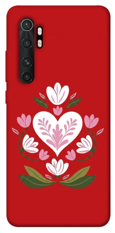 Чехол itsPrint Квітуче серце для Xiaomi Mi Note 10 Lite, love ukraine, купить оптом с доставкой