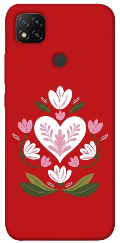 Чехол itsPrint Квітуче серце для Xiaomi Redmi 9C, love ukraine, купить оптом с доставкой