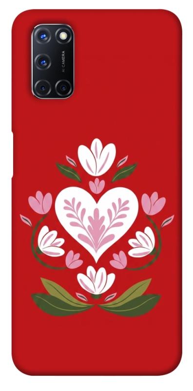 Чохол itsPrint Квітуче серце для Oppo A52 / A72 / A92, love ukraine, купити оптом з доставкою