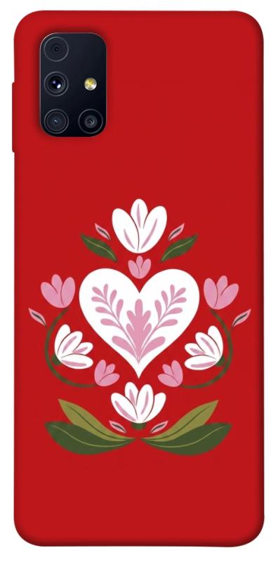 Чехол itsPrint Квітуче серце для Samsung Galaxy M31s, love ukraine, купить оптом с доставкой