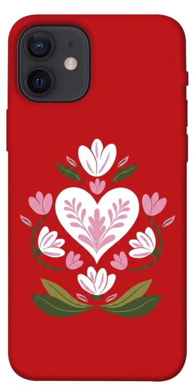 Чехол itsPrint Квітуче серце для Apple iPhone 12 Pro (6.1"), love ukraine, купить оптом с доставкой