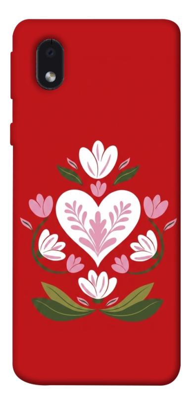Чохол itsPrint Квітуче серце для Samsung Galaxy M01 Core / A01 Core, love ukraine, купити оптом з доставкою
