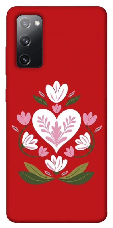 Чехол itsPrint Квітуче серце для Samsung Galaxy S20 FE, love ukraine, купить оптом с доставкой