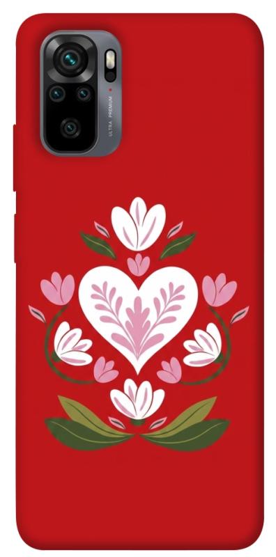 Чохол itsPrint Квітуче серце для Xiaomi Redmi Note 10 / Note 10s, love ukraine, купити оптом з доставкою