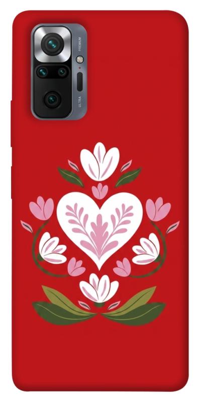 Чехол itsPrint Квітуче серце для Xiaomi Redmi Note 10 Pro, love ukraine, купить оптом с доставкой