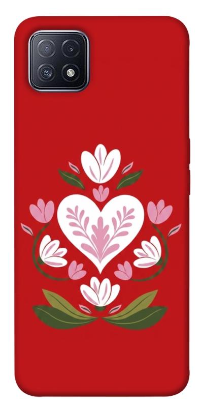Чохол itsPrint Квітуче серце для Oppo A73, love ukraine, купити оптом з доставкою