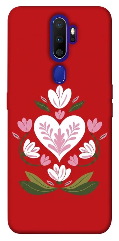 Чохол itsPrint Квітуче серце для Oppo A5 (2020) / Oppo A9 (2020), love ukraine, купити оптом з доставкою