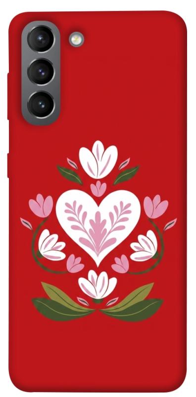 Чохол itsPrint Квітуче серце для Samsung Galaxy S21, love ukraine, купити оптом з доставкою