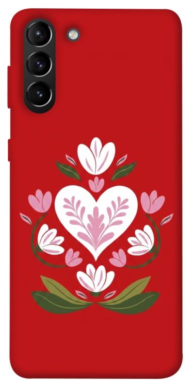 Чохол itsPrint Квітуче серце для Samsung Galaxy S21+, love ukraine, купити оптом з доставкою