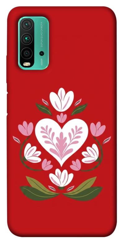 Чехол itsPrint Квітуче серце для Xiaomi Redmi Note 9 4G / Redmi 9 Power / Redmi 9T, love ukraine, купить оптом с доставкой
