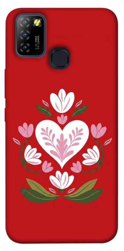 Чохол itsPrint Квітуче серце для Infinix Hot 10 Lite, love ukraine, купити оптом з доставкою
