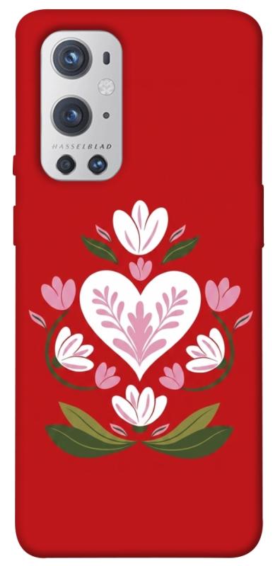 Чехол itsPrint Квітуче серце для OnePlus 9 Pro, love ukraine, купить оптом с доставкой