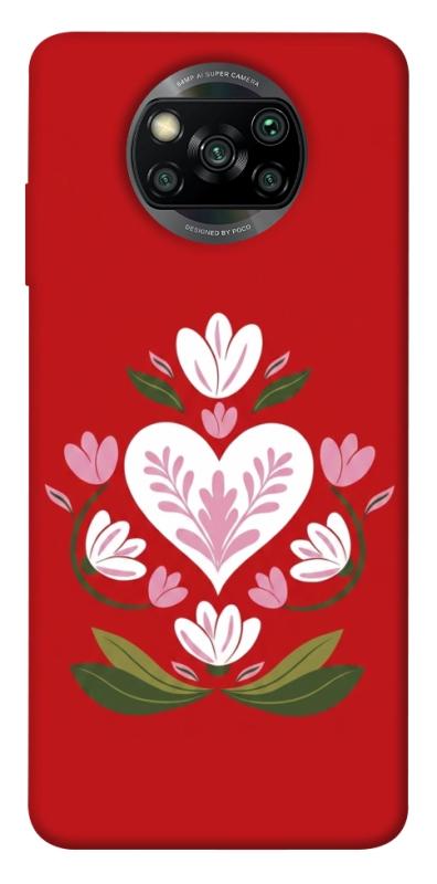 Чохол itsPrint Квітуче серце для Xiaomi Poco X3 NFC / Poco X3 Pro, love ukraine, купити оптом з доставкою