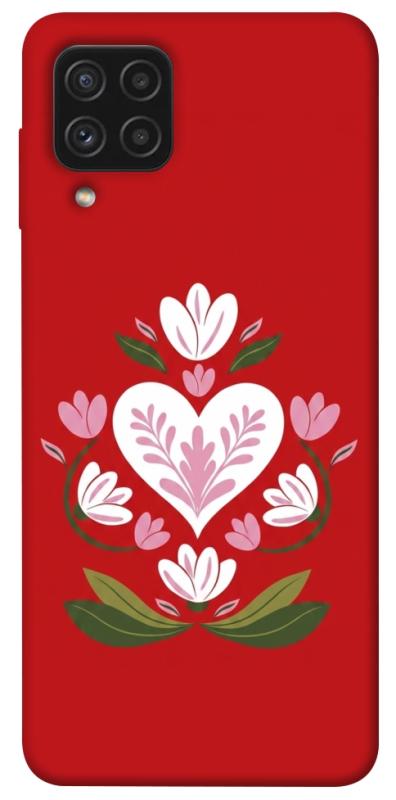 Чохол itsPrint Квітуче серце для Samsung Galaxy A22 4G, love ukraine, купити оптом з доставкою