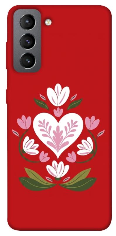 Чехол itsPrint Квітуче серце для Samsung Galaxy S21 FE, love ukraine, купить оптом с доставкой
