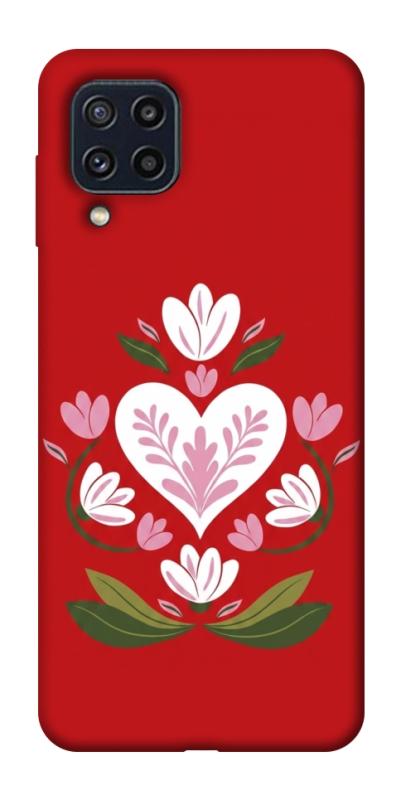 Чехол itsPrint Квітуче серце для Samsung Galaxy M32, love ukraine, купить оптом с доставкой