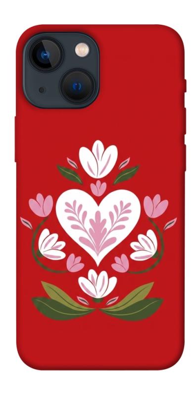 Чехол itsPrint Квітуче серце для Apple iPhone 13 mini (5.4"), love ukraine, купить оптом с доставкой