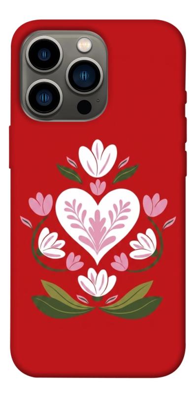 Чехол itsPrint Квітуче серце для Apple iPhone 13 Pro (6.1"), love ukraine, купить оптом с доставкой