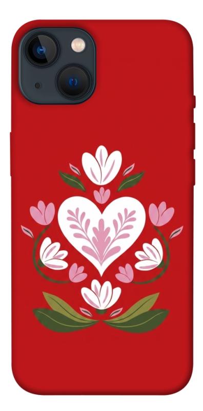 Чехол itsPrint Квітуче серце для Apple iPhone 13 (6.1"), love ukraine, купить оптом с доставкой