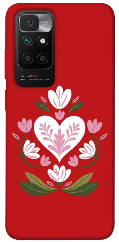 Чехол itsPrint Квітуче серце для Xiaomi Redmi 10, love ukraine, купить оптом с доставкой