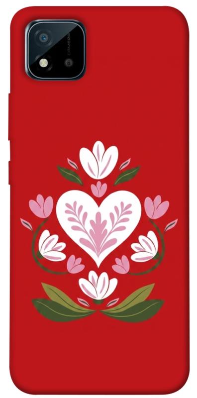Чехол itsPrint Квітуче серце для Realme C11 (2021), love ukraine, купить оптом с доставкой