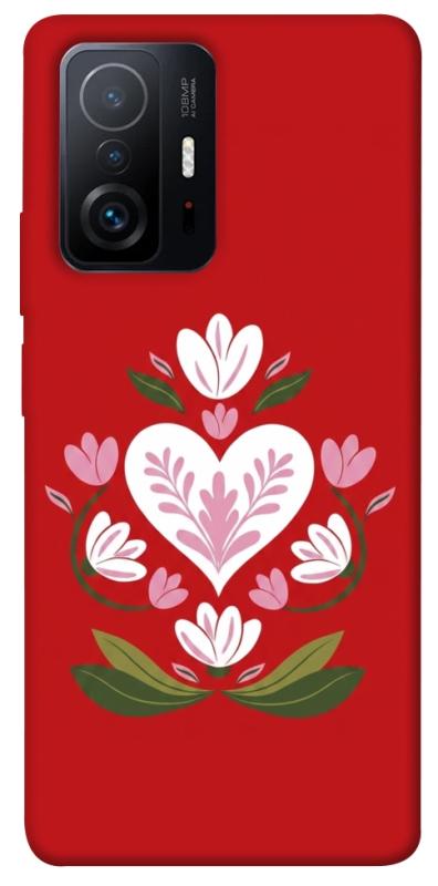 Чехол itsPrint Квітуче серце для Xiaomi 11T / 11T Pro, love ukraine, купить оптом с доставкой