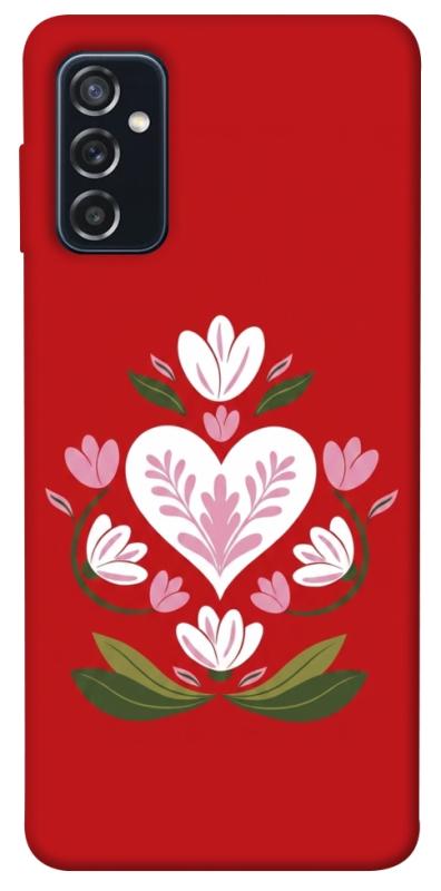 Чехол itsPrint Квітуче серце для Samsung Galaxy M52, love ukraine, купить оптом с доставкой