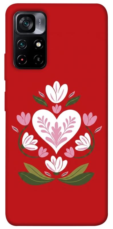 Чехол itsPrint Квітуче серце для Xiaomi Poco M4 Pro 5G, love ukraine, купить оптом с доставкой