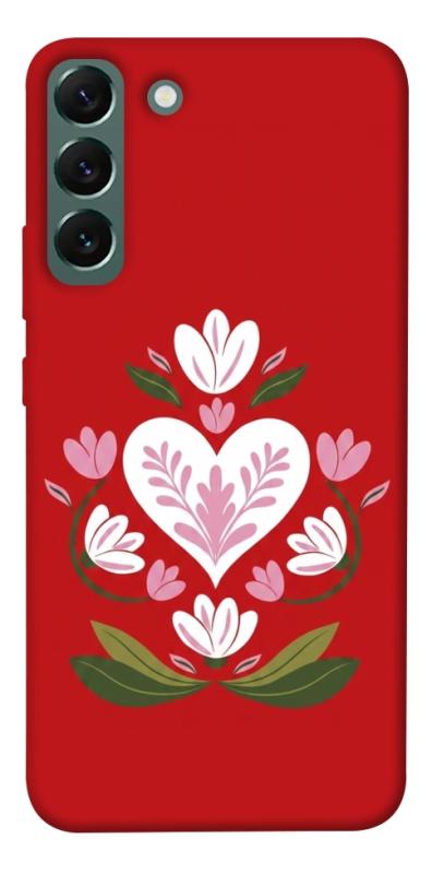 Чехол itsPrint Квітуче серце для Samsung Galaxy S22+, love ukraine, купить оптом с доставкой