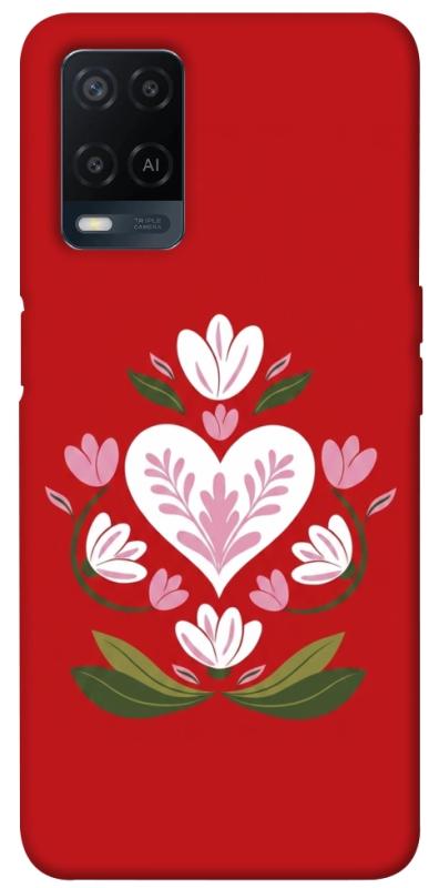 Чехол itsPrint Квітуче серце для Oppo A16s / A16, love ukraine, купить оптом с доставкой