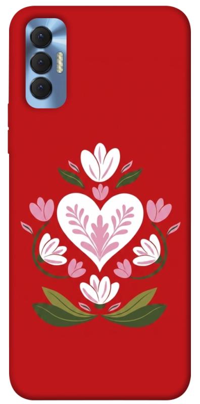 Чехол itsPrint Квітуче серце для TECNO Spark 8P, love ukraine, купить оптом с доставкой