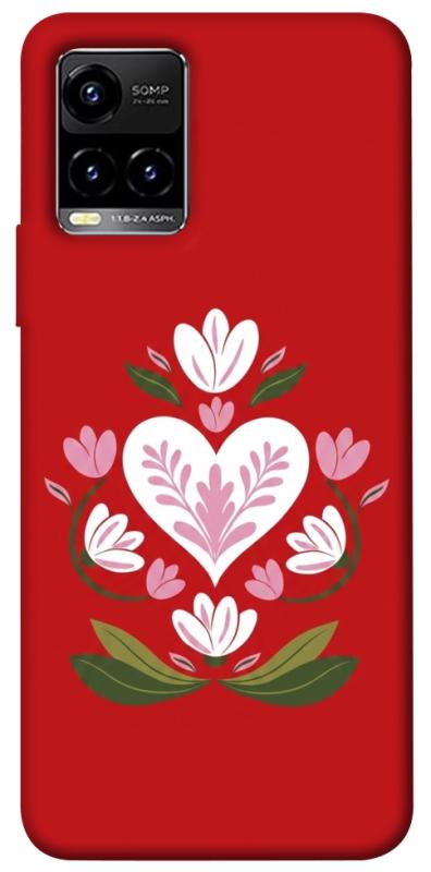 Чохол itsPrint Квітуче серце для Vivo Y21 / Y33s, love ukraine, купити оптом з доставкою