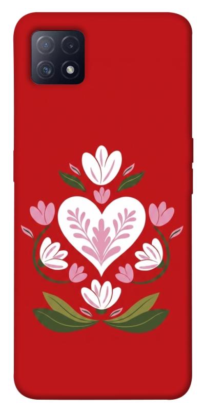 Чохол itsPrint Квітуче серце для Oppo A72 5G / A73 5G, love ukraine, купити оптом з доставкою