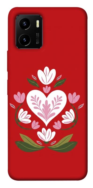Чохол itsPrint Квітуче серце для Vivo Y15s, love ukraine, купити оптом з доставкою
