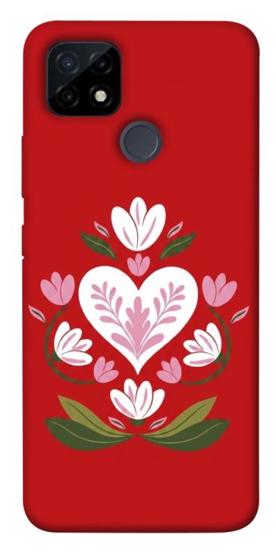 Чохол itsPrint Квітуче серце для Realme C12, love ukraine, купити оптом з доставкою