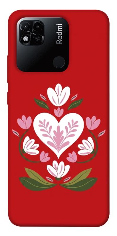 Чехол itsPrint Квітуче серце для Xiaomi Redmi 10A, love ukraine, купить оптом с доставкой