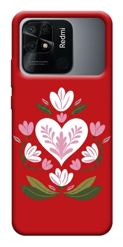 Чехол itsPrint Квітуче серце для Xiaomi Redmi 10C, love ukraine, купить оптом с доставкой