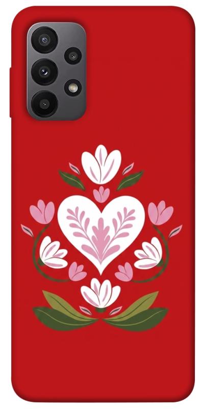 Чехол itsPrint Квітуче серце для Samsung Galaxy A23 4G, love ukraine, купить оптом с доставкой