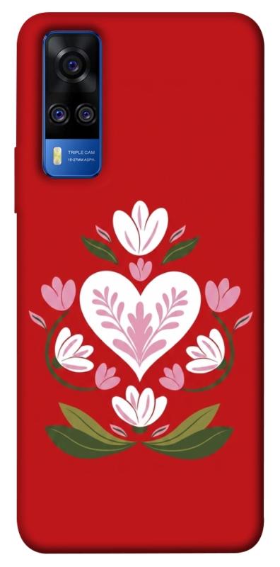 Чохол itsPrint Квітуче серце для Vivo Y51a, love ukraine, купити оптом з доставкою