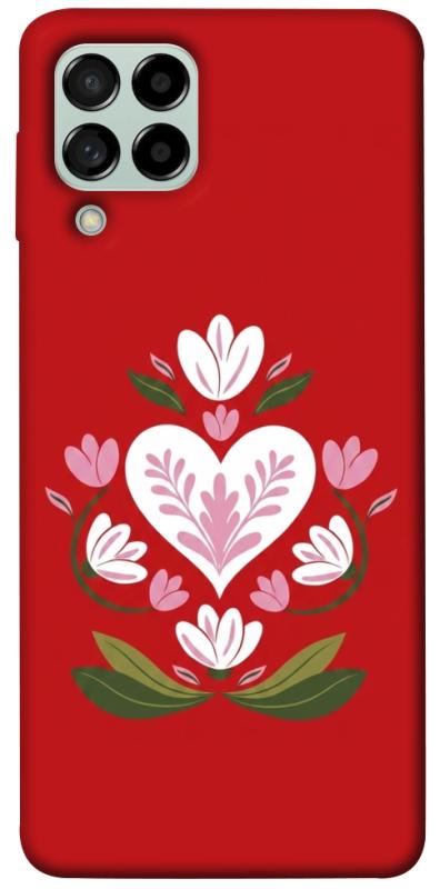 Чехол itsPrint Квітуче серце для Samsung Galaxy M53 5G, love ukraine, купить оптом с доставкой