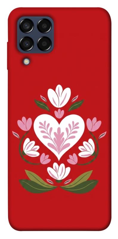 Чохол itsPrint Квітуче серце для Samsung Galaxy M33 5G, love ukraine, купити оптом з доставкою