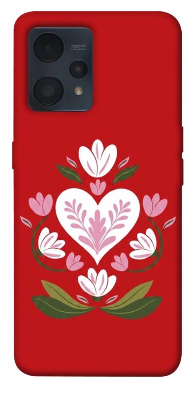 Чохол itsPrint Квітуче серце для Realme 9 4G / 9 Pro+, love ukraine, купити оптом з доставкою