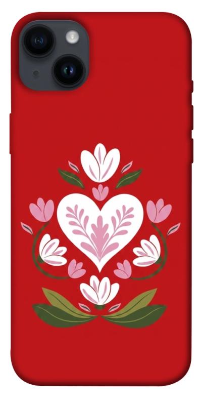 Чехол itsPrint Квітуче серце для Apple iPhone 14 Plus (6.7"), love ukraine, купить оптом с доставкой