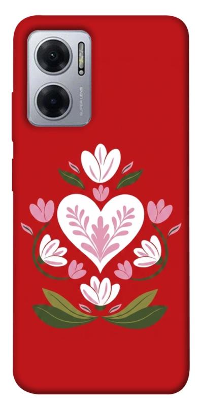 Чехол itsPrint Квітуче серце для Xiaomi Redmi Note 11E, love ukraine, купить оптом с доставкой