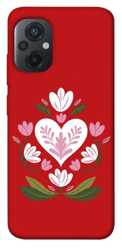 Чехол itsPrint Квітуче серце для Xiaomi Poco M5, love ukraine, купить оптом с доставкой