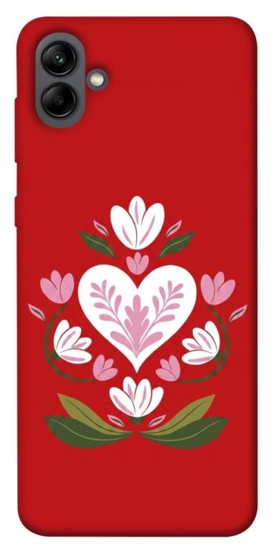 Чохол itsPrint Квітуче серце для Samsung Galaxy A04, love ukraine, купити оптом з доставкою
