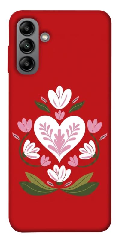 Чехол itsPrint Квітуче серце для Samsung Galaxy A04s, love ukraine, купить оптом с доставкой