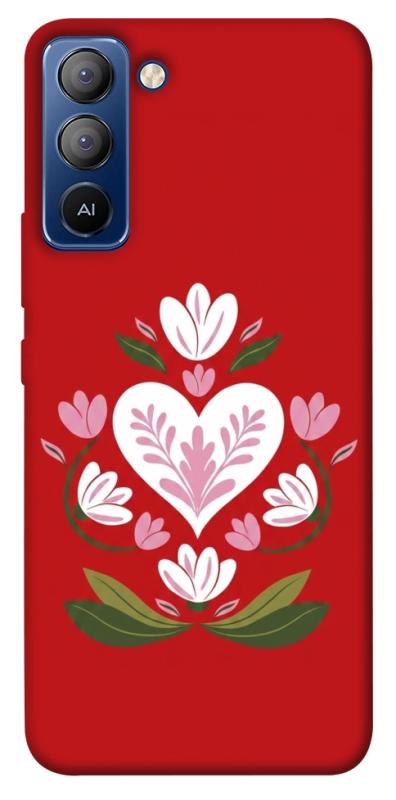 Чохол itsPrint Квітуче серце для TECNO Pop 5 LTE, love ukraine, купити оптом з доставкою